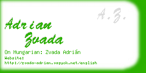 adrian zvada business card